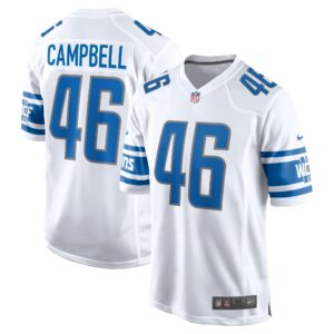 Jack Campbell Detroit Lions  Away Game Jersey - White