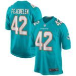 Clayton Fejedelem Miami Dolphins Game Jersey - Aqua