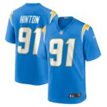 Christopher Hinton Los Angeles Chargers  Home Game Player Jersey - Powder Blue