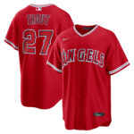 Los Angeles Angels Mike Trout #27 Red Alternate Replica Jersey