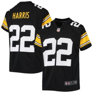 Najee Harris Pittsburgh Steelers  Youth Alternate Game Jersey - Black
