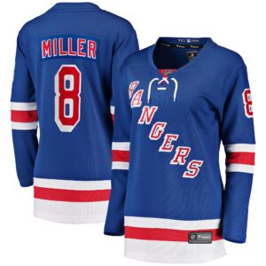 Women's New York Rangers J.T. Miller #8 Fanatics Blue Home Breakaway Player Jersey
