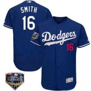 Men's Los Angeles Dodgers #16 Will Smith Blue Flex Base Stitched Jersey