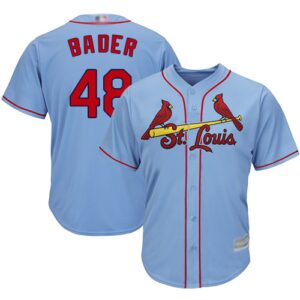 St. Louis Cardinals #48 Harrison Bader Light Blue New Cool Base Stitched Jersey