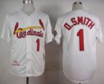 Mitchell And Ness 1992 St. Louis Cardinals #1 Ozzie Smith White Stitched Jersey