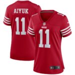 Brandon Aiyuk San Francisco 49ers  Women's Player Game Jersey - Scarlet