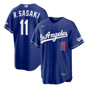 Roki Sasaki #11 Los Angeles Dodgers Royal Alternate Stadium Jersey