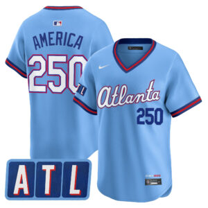 America #250 Atlanta Braves 2026 City Connect Vapor Premier Limited Jersey - All Stitched