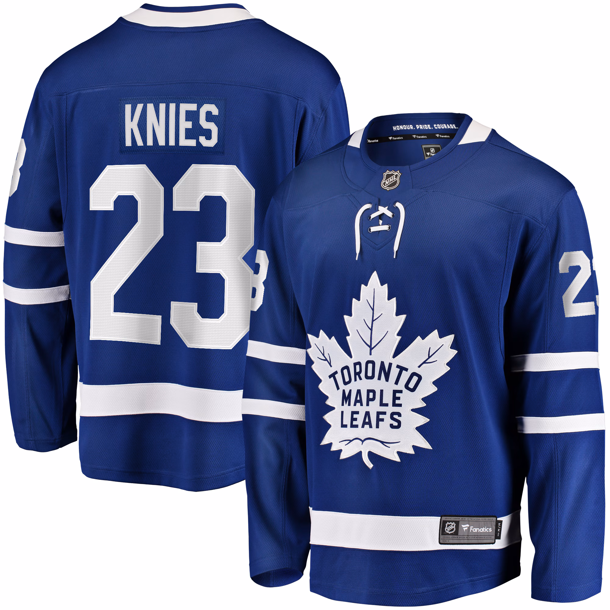 Toronto Maple Leafs Matthew Knies #23 Fanatics Blue Home Premier Breakaway Player Jersey