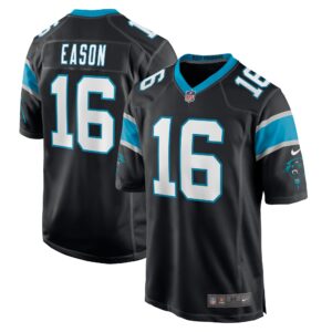 Jacob Eason Carolina Panthers  Game Player Jersey - Black