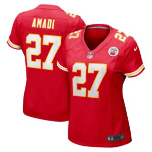 Ugo Amadi Kansas City Chiefs  Women's Home Game Player Jersey - Red