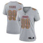 Chase Young Washington Commanders Women's Atmosphere Fashion Game Jersey - Gray