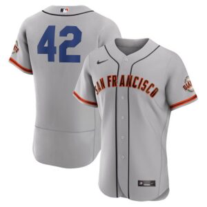 Men's San Francisco Giants #42  2023 Jackie Robinson Day Gray Flex Base Jersey