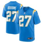 J.K. Dobbins Los Angeles Chargers Team Game Jersey -  Powder Blue