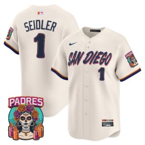 Peter Seidler #1 San Diego Padres 2026 City Connect Vapor Premier Limited Jersey - Cream