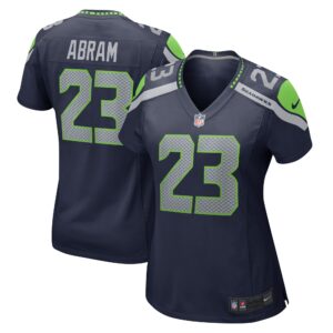 Johnathan Abram Seattle Seahawks  Women's Home Game Player Jersey - College Navy