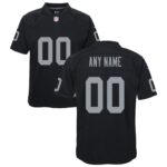Las Vegas Raiders Youth Custom Game Jersey - Black