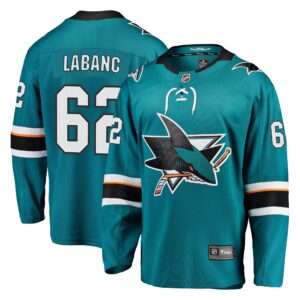 Kevin Labanc San Jose Sharks Breakaway Jersey - Teal