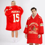 Adult P.M 15 Kansas City Football Unisex Blanket Hoodie