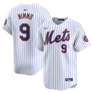 Men's New York Mets Brandon Nimmo  White Home Limited Player Jersey
