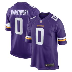 Marcus Davenport Minnesota Vikings  Team Game Jersey - Purple
