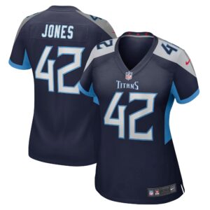 Joe Jones Tennessee Titans  Women's Game Jersey - Navy