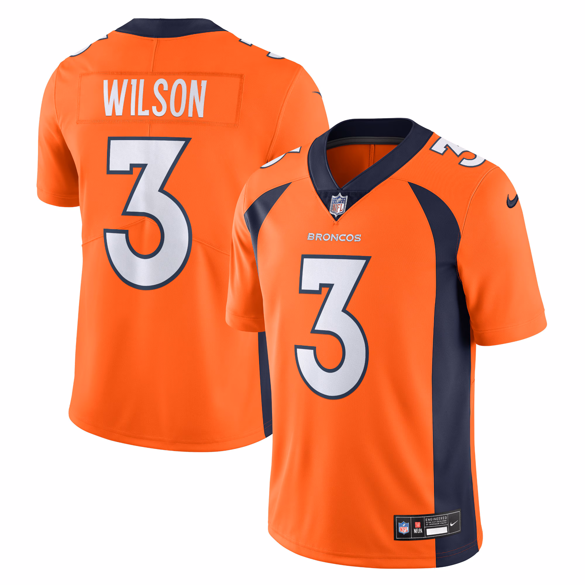 Russell Wilson Denver Broncos  Vapor Untouchable Limited Jersey - Orange