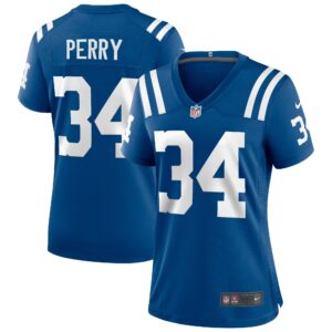 Joe Perry Indianapolis Colts Women's Game Retired Player Jersey - Royal