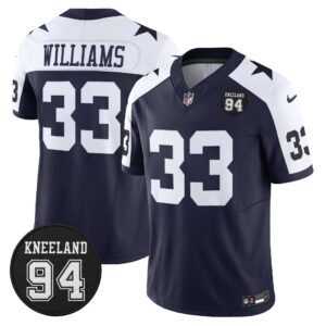 Dallas Cowboys #94 Marshawn Kneeland Memorial Patch Vapor Limited Jersey - All Stitched