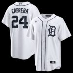Miguel Cabrera  #24 Detroit Tigers Home Retired Player Replica Jersey - White