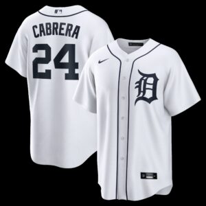 Miguel Cabrera  #24 Detroit Tigers Home Retired Player Replica Jersey - White