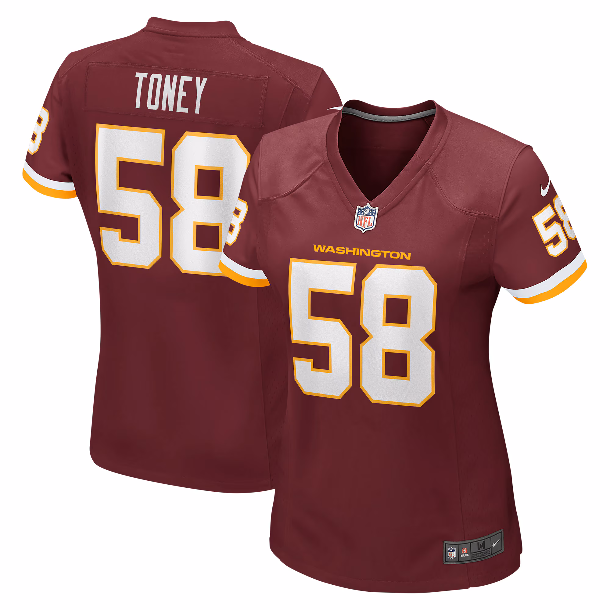 Shaka Toney Washington Football Team Women's Game Jersey - Burgundy