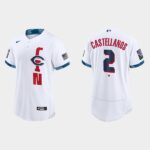 Men's Cincinnati Reds #2 Nick Castellanos White 2021 All-Star Game Jersey