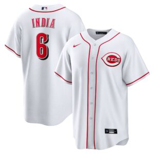 Men's Cincinnati Reds Jonathan India  White Replica Player Jersey