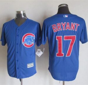 Chicago Cubs #17 Kris Bryant Blue New Cool Base Stitched Jersey