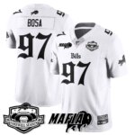 Joey Bosa #97 Buffalo Bills BUF Mafia Gothic Vapor Limited Jersey - Farewell Highmark Patch - All Stitched