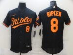 Men's Baltimore Orioles #8 Cal Ripken Jr. Black Stitched Flex Base  Jersey