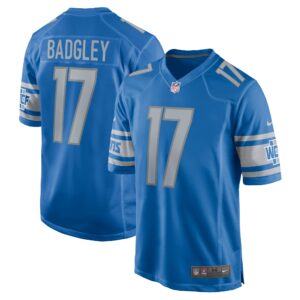 Michael Badgley Detroit Lions  Home Game Player Jersey - Blue