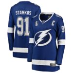 Steven Stamkos Tampa Bay Lightning Women's Home 2022 Stanley Cup Final Breakaway Player Jersey - Blue