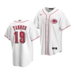 Men's Cincinnati Reds #19 Logan Tanner 2022 Draft Jersey White Home