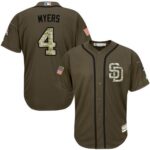 San Diego Padres #4 Wil Myers Green Salute to Service Stitched Jersey