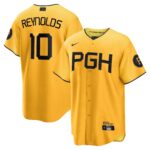 Men's Pittsburgh Pirates Bryan Reynolds  Gold City Connect Replica Player Jersey