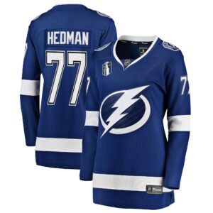 Victor Hedman Tampa Bay Lightning Women's Home 2022 Stanley Cup Final Breakaway Player Jersey - Blue