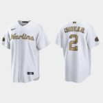 Men's Miami Marlins #2 Jazz Chisholm Jr. 2022 All-Star Game Jersey - White