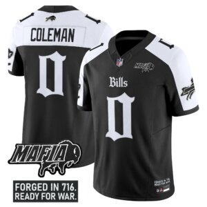 Keon Coleman #0 Buffalo Bills BUF 'Gothic Cold Front Edition' Vapor Limited Jersey V2 - All Stitched