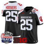 Hoosiers #25 Ndiana Hoosiers IH 2026 Peach Bowl Vapor Limited Jersey - All Stitched