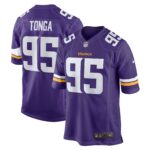Khyiris Tonga Minnesota Vikings  Home Game Player Jersey - Purple