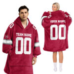 Adult Custom Blanket Hoodie Alabama Inspired Color