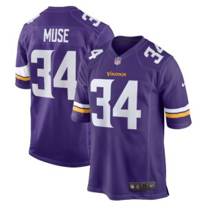 Nick Muse Minnesota Vikings  Home Game Player Jersey - Purple