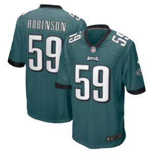 Janarius Robinson Philadelphia Eagles  Home Game Player Jersey - Midnight Green